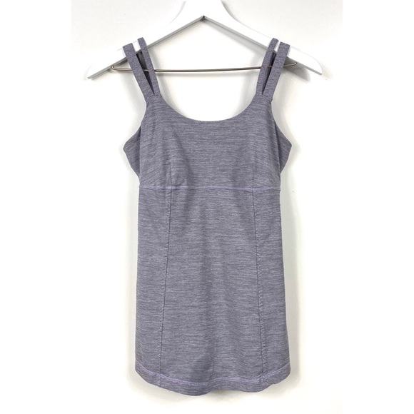 lululemon athletica Tops - Lululemon Lilac Heathered Active Strength Tank EUC